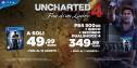Uncharted 4: Fine di un Ladro  in promozione sia in versione "singola" che in "bundle" con la console Sony