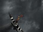 Scena altamente cinematografica: a candela verso il cielo piovoso riempiamo di piombo un BF-109 nazista.